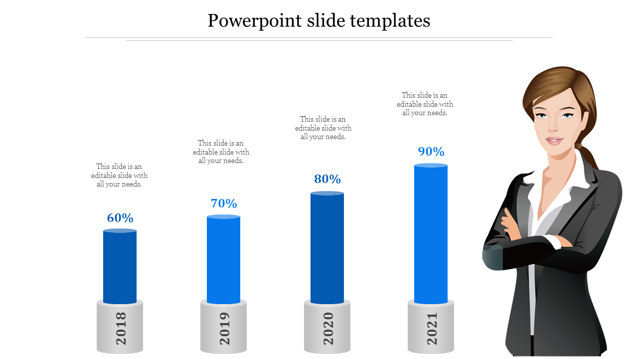 powerpoint slide templates-4-Blue